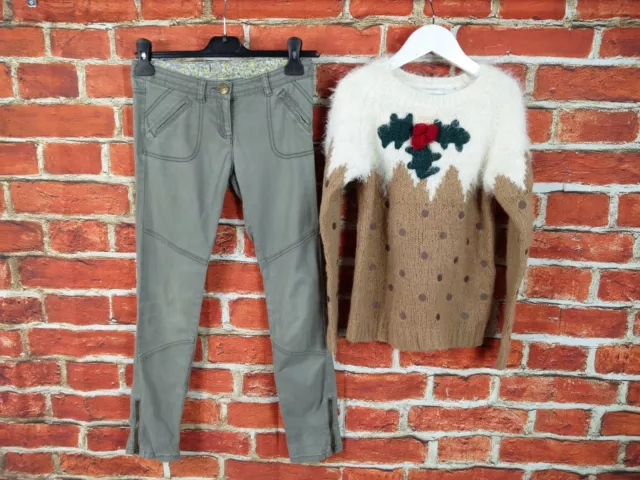 Girl Bundle Age 9-10 Year 100% Next Jeans Fluffy Jumper Pullover Christmas 140Cm