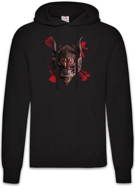 Hannya Mask III Hoodie Pullover  Samurai Warrior Japan Japanese Ninja Theatre