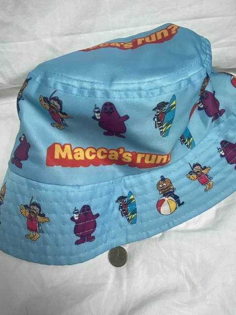 MCDONALDS BUCKET HAT Maccas Run Grimace Birdie Hamburglar and