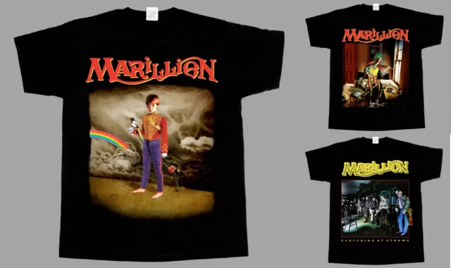 MARILLION CLUTCHING AT STRAWS Misplaced Child BLACK  T-SHIRT 345XL