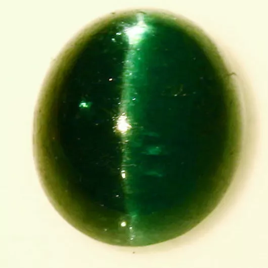 Shola Vrai 4,18 Carats Naturelle Objet Rare Oeil-de-Chat Vert Apatite Du Brésil