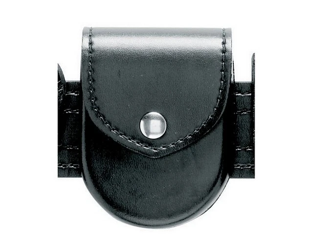 Safariland 90H-2 Hinged Handcuff Pouch Plain Nickel Snaps