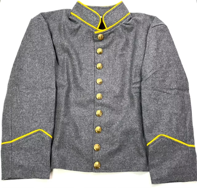 Civil War Cs Csa Confederate Cavalry Shell Jacket-Medium 40R