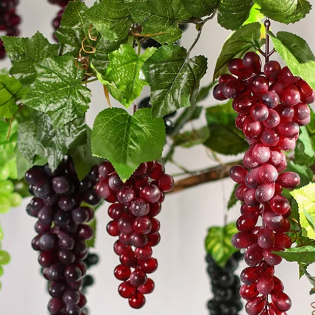 Künstliche Trauben Obst Attrappen Lebensechte Deko Pflanze Künstliche Weintraube