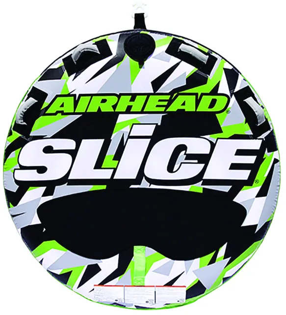Airhead Slice 2 Person Inflatable Tube Towable Round Lake Boat Raft Water Toy