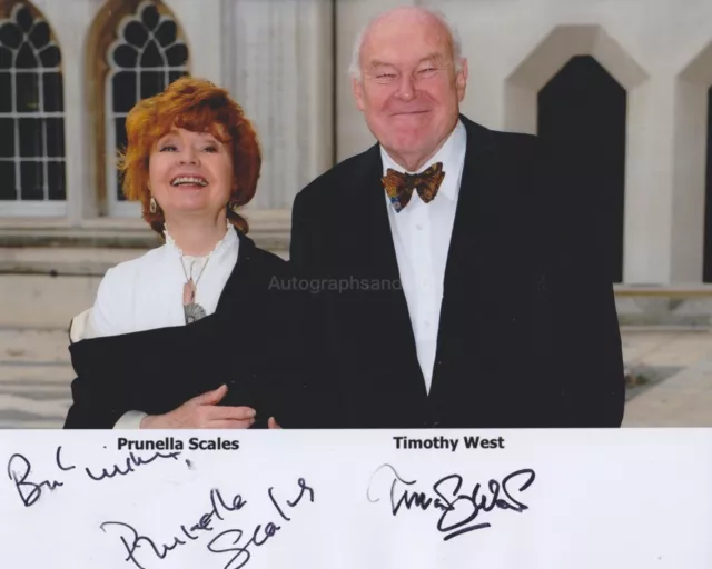 Prunella Scales & Timothy West Hand Signed 8x10 Photo, Autograph, Fawlty Towers