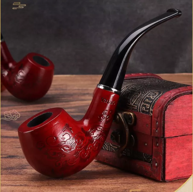 Smoking Pipe Durable Tobacco Vintage Wooden Pipes Cigar Cigarette Unique Gift