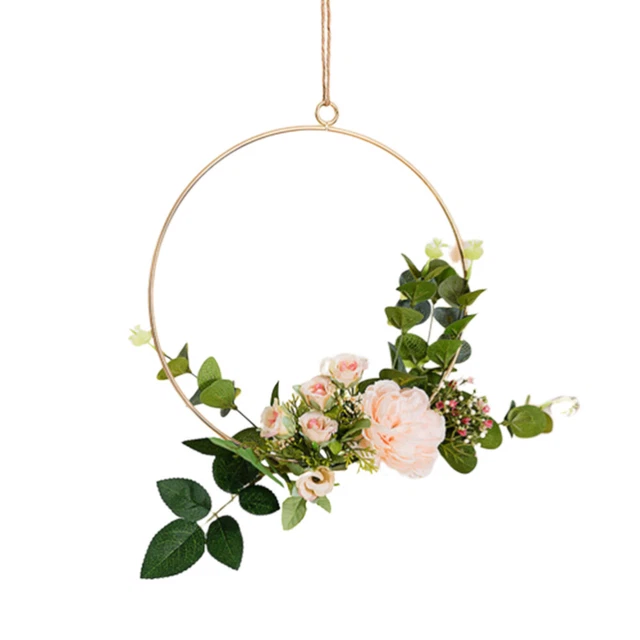 Iron Art Wreath Wall Hanging Artificial Wreath Hanging Wall Hangings Charm