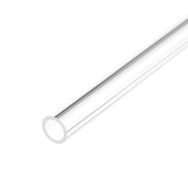 Clear Rigid PVC Pipe 1/4" ID x 5/16" OD x 1.6ft, 0.04" Wall Round Tube Tubing