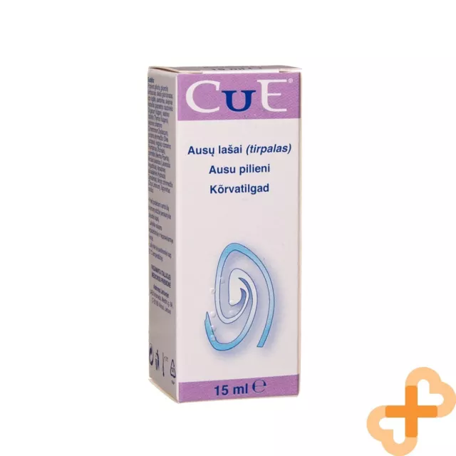 CUE Oreille Gouttes 15 ML Émolliente Solution Pour Détériorés Eczéma Dermatite 2