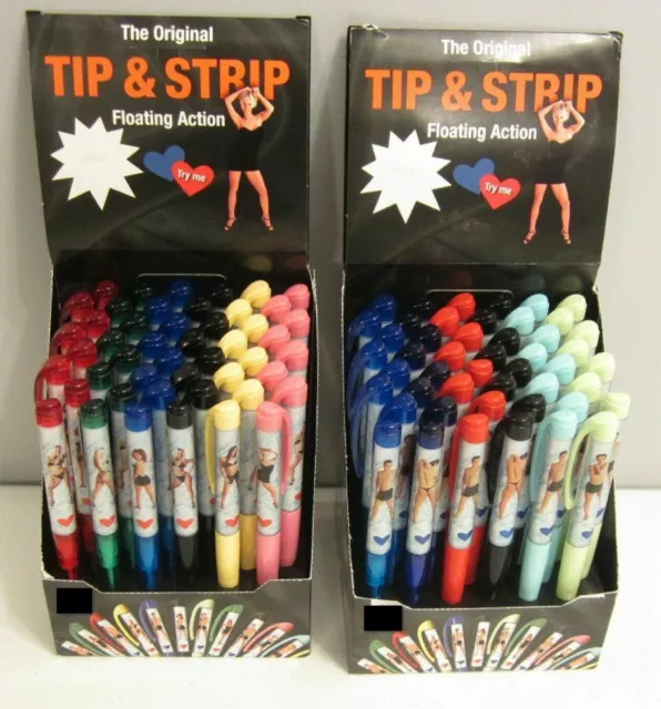 Tip & Strip Nude Man Pen~Naughty Novelty Male Striptease Naked Male Xmas  Filler