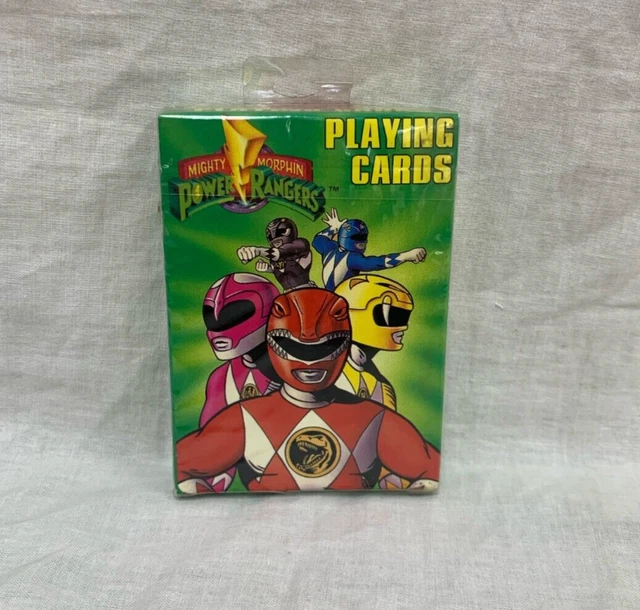 VINTAGE RARE GREEN Mighty Morphin Power Rangers Playing Cards 1994