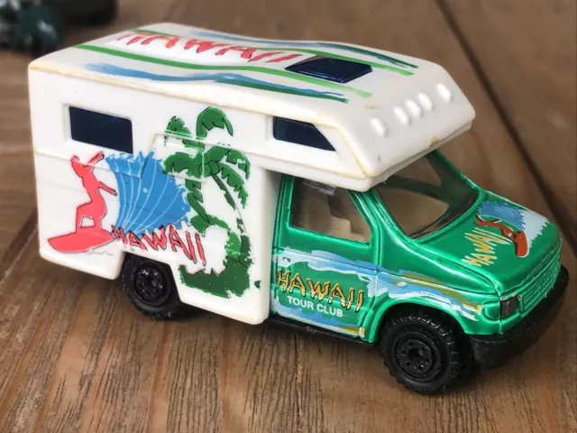 Hawaii Tour Club Camper Van Mobile Home Green/Cream 1:64 VGC