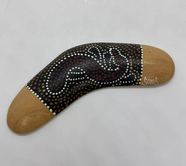 Vintage Jabiru Boomerang Hand Crafted Aborigines Native Tribe Old Australia 11