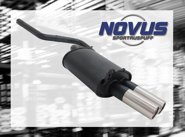 NOVUS Gruppo Scarico Sportivo N ESD 2x 76mm Rotondo per Ford MONDEO MK3 Tipo B4Y/B5Y