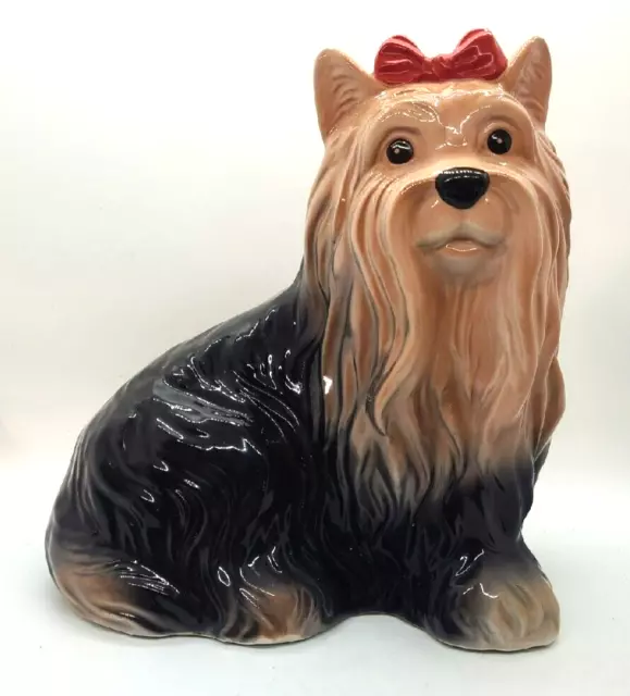 Yorkshire Terrier Ornament - Adorable & House Trained - Large Leonardo Pottery