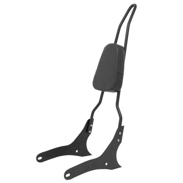 Motaux Sissy Bar Passenger Backrest For Honda Rebel 250 (CA250/CMX250) - Black Steel With Synthetic Leather Pad - View #2