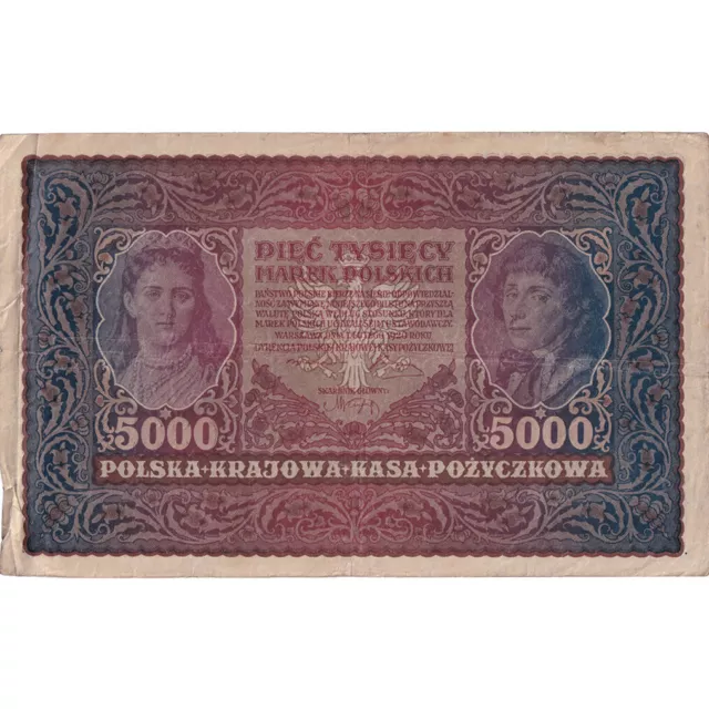 [#194864] Banknote, Poland, 5000 Marek, 1920, 1920-02-07, KM:31, VF