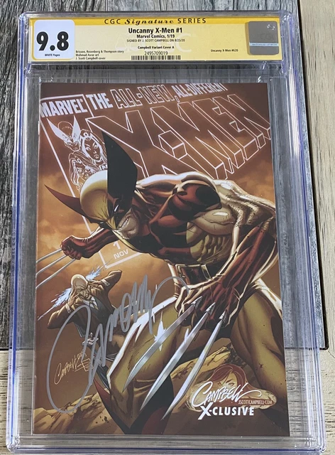 Uncanny X-Men #1- Campbell Variant - CGC Signature Series 9.8 Scott Campbell