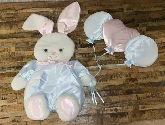 Lambs & Ivy Baby’s Room Vintage Wall Hanging  Decoration Bunny and Balloons