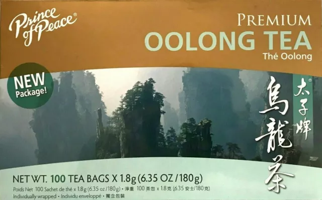 1 Box, Prince of Peace Premium Oolong Tea 6.35Oz/180g - 100 Tea Bags