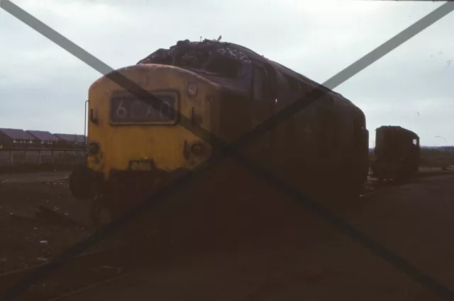 Original Railway Locomotive Slide Class 37 300 Accident Damaged Doncaster 1976