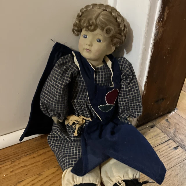 vtg porcelain doll 19” SB1