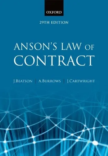 Anson's Law of Contract By Jack Beatson FBA, Andrew Burrows FBA  QC (Hon), John