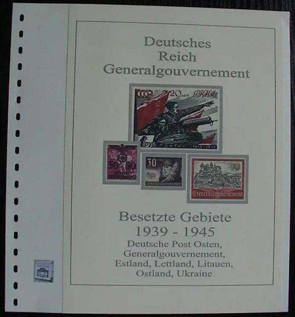 Generalgouvernement 1939 - 1944  Vordruck farbig TOP alle Bilder in Beschreibung