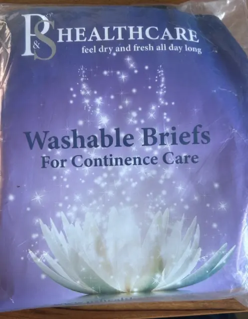 PS HEALTHCARE WASHABLE Incontinence Briefs XL Womens White Cotton  Underpants £5.95 - PicClick UK