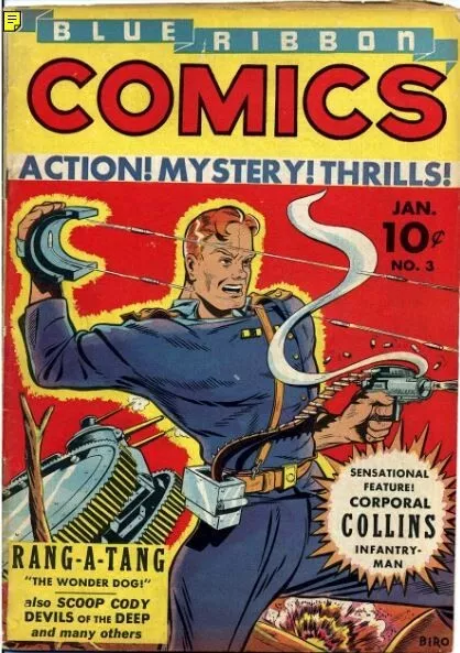 BLUE RIBBON COMICS 22 Unique Issue Collection On USB Flash Drive