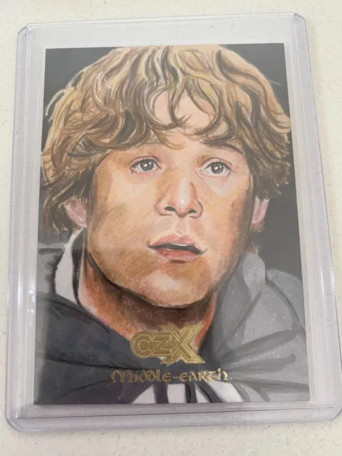 2022 Cryptozoic CZX Middle Earth 1/1 Samwise Sketch by Artist Ian MacDougall