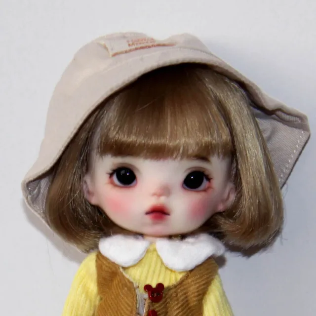 1/12 BJD giocattolo mini bambola carina ragazza trucco dipinta a mano con set completo vestiti bambola