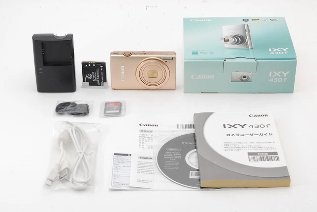 [NEAR MINT In Box ] Canon Digital Camera IXY 430F Gold 16MP 5x zoom From JAPAN