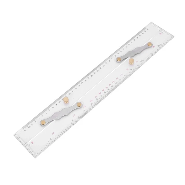 Parallel-Lineal Für Seekarten – Marine-Plotter Mit Aluminiumkette, 45 Cm, Für Die Bootsnavigation