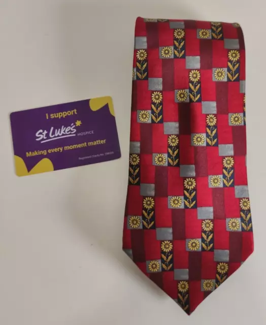 Men's LANVIN PARIS Vintage France Colourful 100% Silk Tie