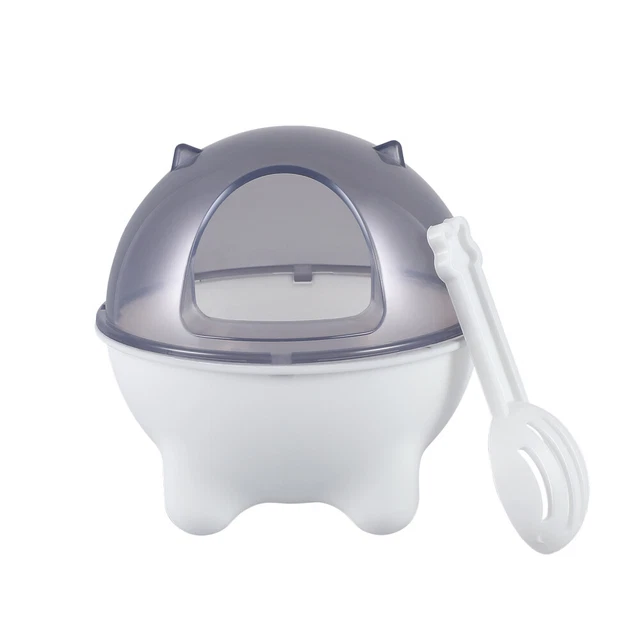 Contenitore bagno in plastica criceto Popetpop bagno cincillà bagno per animali domestici (Wh