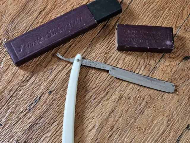 altes Rasiermesser antik Jos Finck jr Solingen Razor