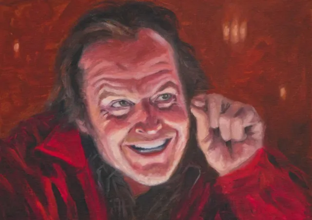 Jack Nicholson in The Shining - Original painting, sold by the artist
