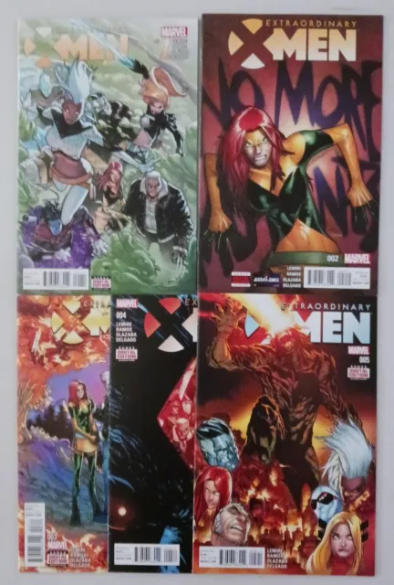 Extraordinary X-Men #1-5 Set/Run (Marvel, 2016) all VF+/NM