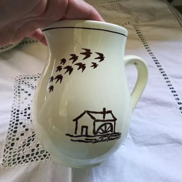 Brocca caraffa vintage in ceramica Mulino Bianco da collezione I Cocci