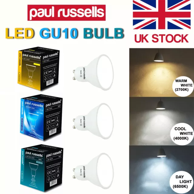 GU10 LED 3W/4W/5W Strahler Glühbirnen Strahler warm/Tag weiß 2700K/4000K/6500K