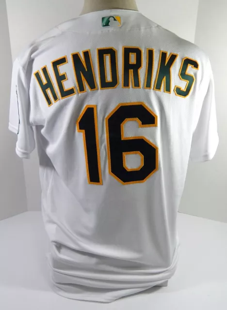Liam Hendriks 2022 Game-Used White Pinstripe Jersey - Size 46