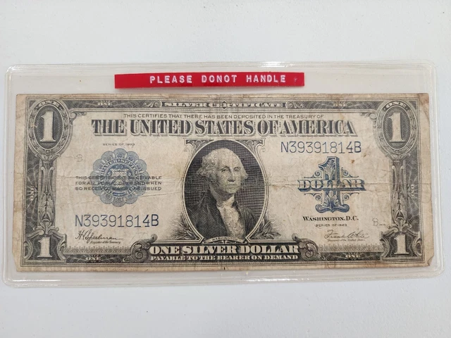 1923 one dollar silver certificate