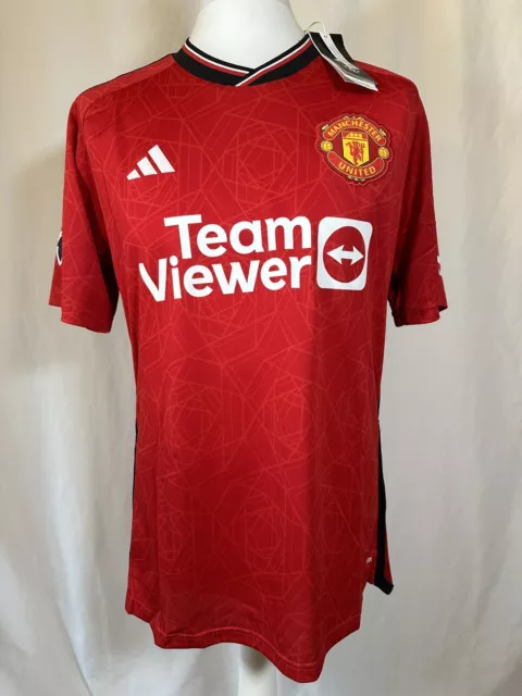 New Manchester United Football Shirt Men's adidas Pro 2023/24 Top 8 B. Fernandes