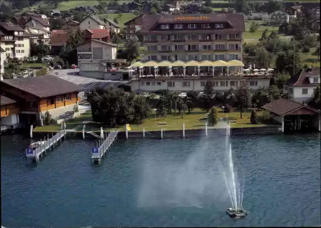 BECKENRIED Sternen Hotel Nidwalden AK Luftaufnahme Luftbild-AK Fliegeraufnahme