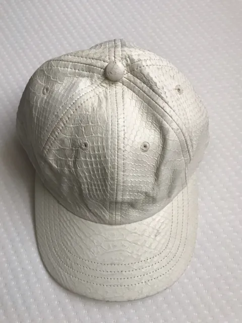 american apparel leather Hat Vintage White RSALH508
