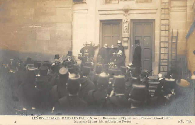 Cpa 75 Paris Les Inventaires Dans Les Eglises La Resistance A L'eglise