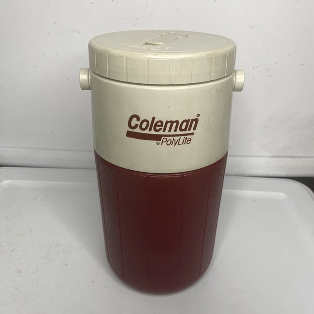 VINTAGE COLEMAN POLYLITE 1/2 Gallon Beverage Cooler Jug Spout Camping