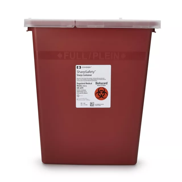 SharpSafety Sharps Container 8 gal. Vertical Entry Case of 10